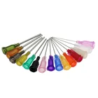 25 шт. 1 дюйм. Luer Lock винт прецизионные наконечники жидкий шприц дозатор тупые иглы трубка из нержавеющей стали 14 г 20 г 30 г клей-ручки