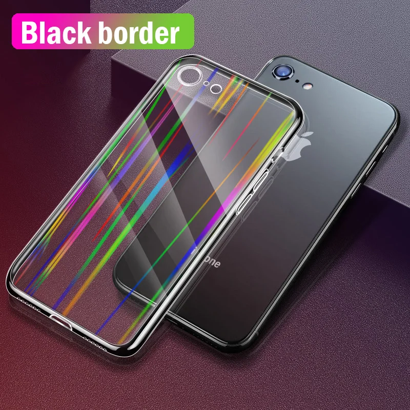 Чехол из закаленного стекла для телефона прозрачный чехол Apple iPhone XR XS Max X 8 7 Plus 6 6S