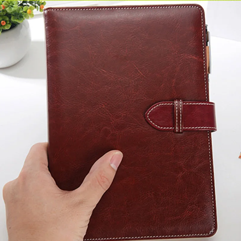 Офисная кожаная записная книжка B5 ежедневник блокнот А5 винтажный бизнес обложка