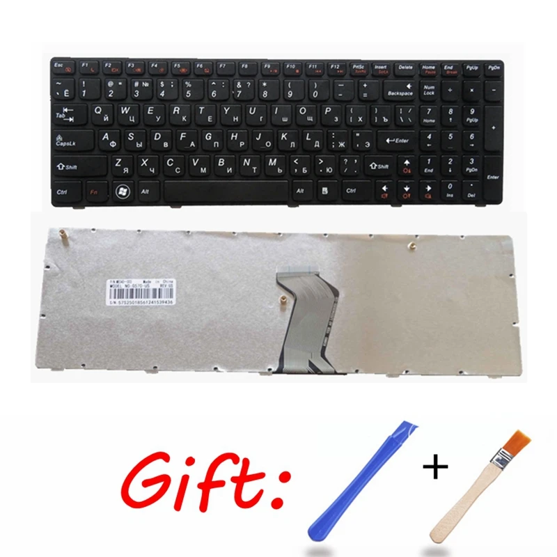 

New For Lenovo G570 G575 Z560 Z560A Z565 Z560G Ru russian keyboard 25012436 V-117020CS1-RU RU with FRAME MP-10A33SU-6864