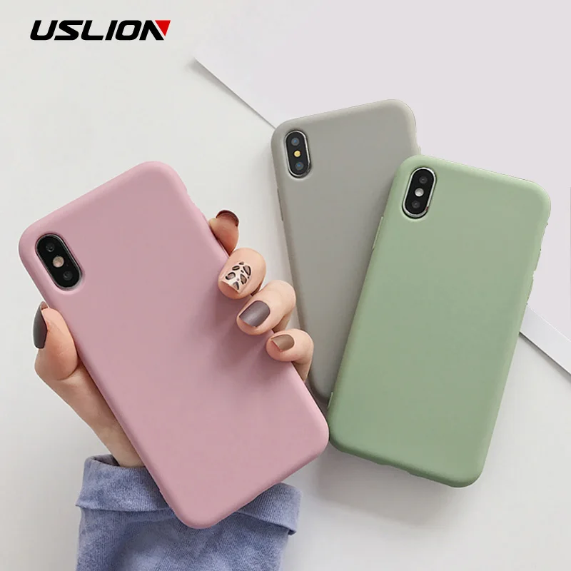 Сплошной Цветной силиконовый чехол s для iphone XR X XS Max 6 6S 7 8 Plus 11 11Pro Max милый карамельный цвет мягкий простой Модный чехол для телефона новинка