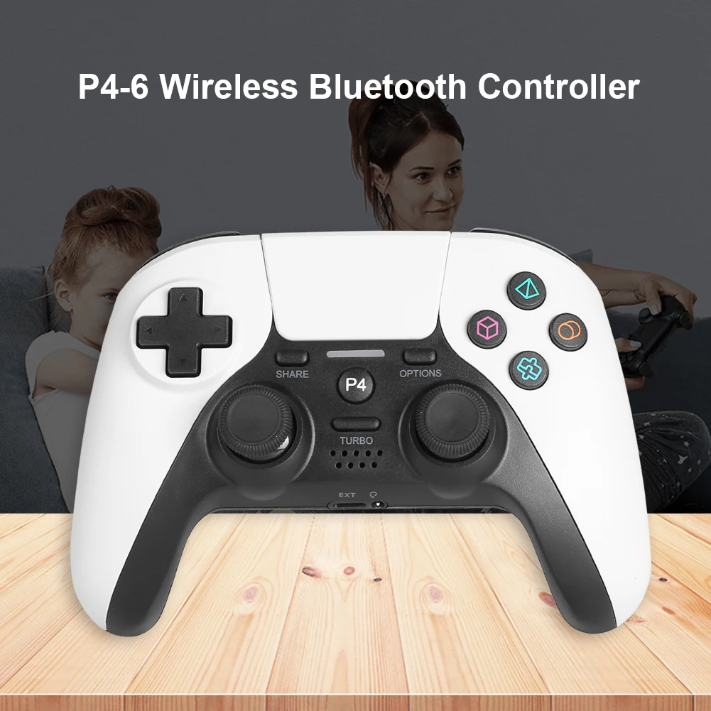 

Wired Vibration Gamepad Joystick P4-6 Bluetooth-compatible Gamepad Touchpad for PS 4 PS4 Slim Pro Phone PC Controller