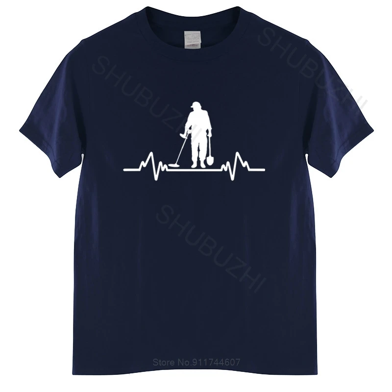 Футболка мужская свободного покроя хлопковая рубашка с рисунком металлического