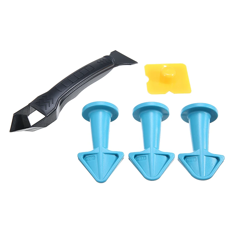 

5pcs Silicone Remover Caulk Finisher Sealant Smooth Scraper Grout Kit Tools Sealing Caulking Sealant Tools For Floor Finishings