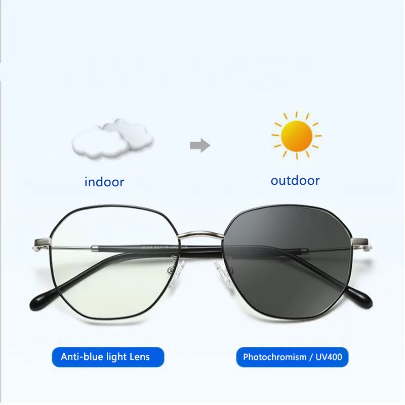 Круглые очки светильник UV400 модные для компьютеров женские и мужские оправы