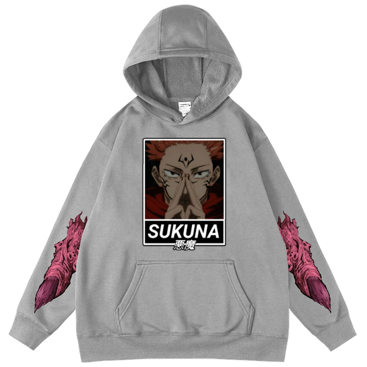 

Jujutsu Kaisen Anime Hoodies Manga Children's clothing Design Cuff Print Hooded sweatshirts Streetwear Kids High Street Pullover