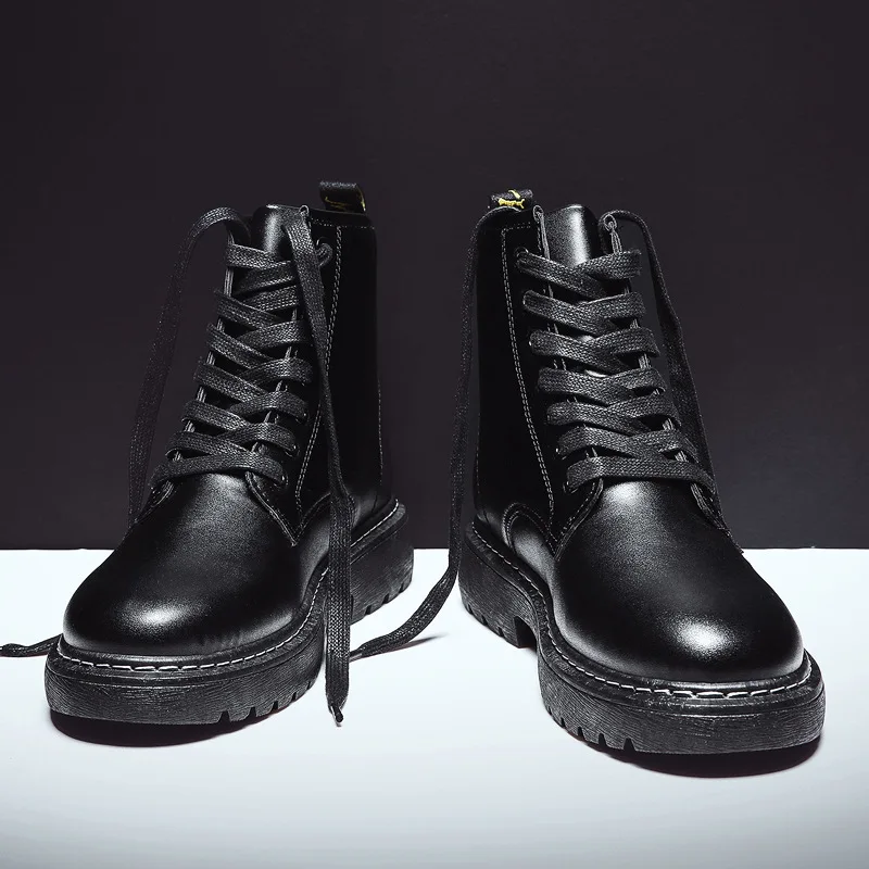 Осень зима 2019 нескользящая Безопасная рабочая обувь ботильоны для мужчин