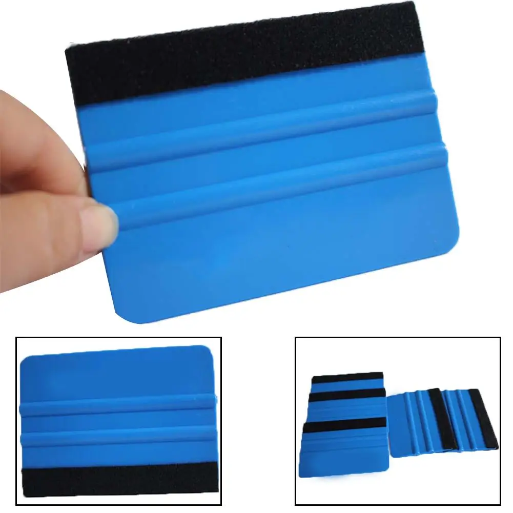 

1/4/5Pcs Car-Styling Sticker Film Wrapping Scraper Squeegee Tool with Felt Edge