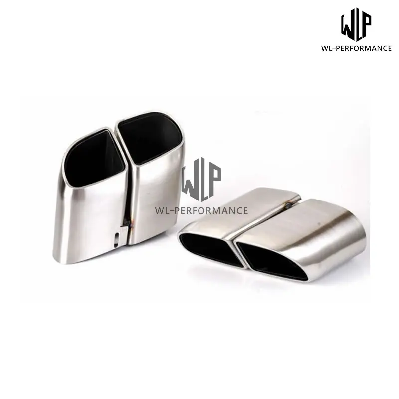 971 Stainless Steel Muffler Exhaust Pipes End Tips Exhaust tail throat For Porsche Panamera 970 4S Turbo GTS 17-18