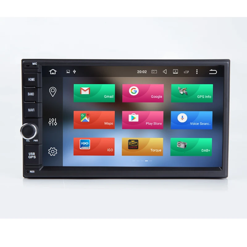 Универсальный Автомобильный мультимедийный плеер PX6 DSP IPS 8 ядер Android 10 2 din