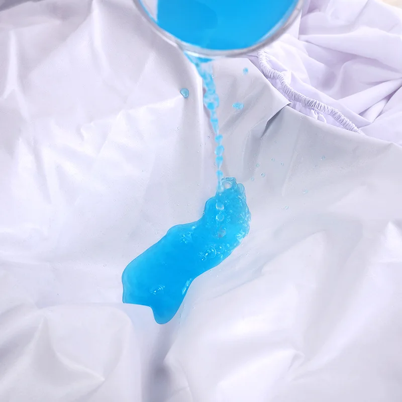 

Waterproof bed sheet with machine washable solid color mattress cover for urine isolation care Waterproof bed sheet