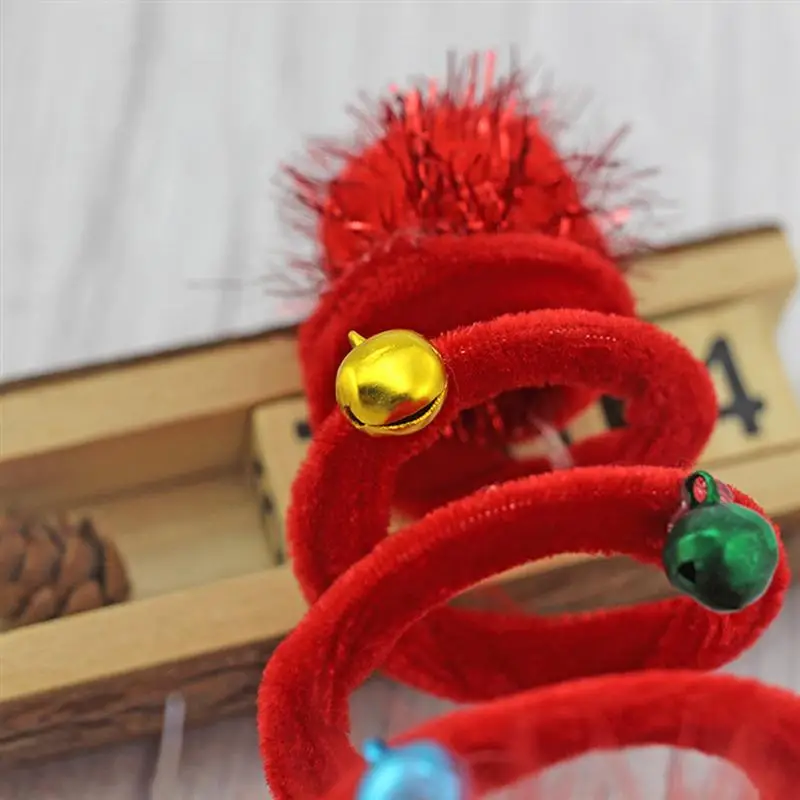 1 шт. Рождественский повязка для волос с забавными перьями спиральный весенний