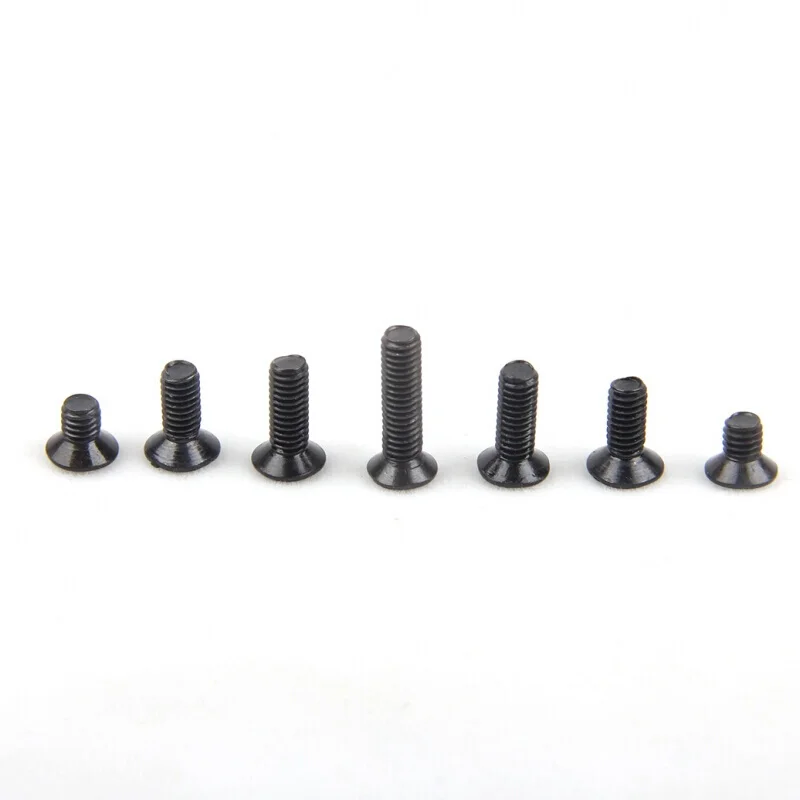 Плоский винт M1.6 M2 M2.5 черного Креста из нержавеющей стали 304|Винты| |