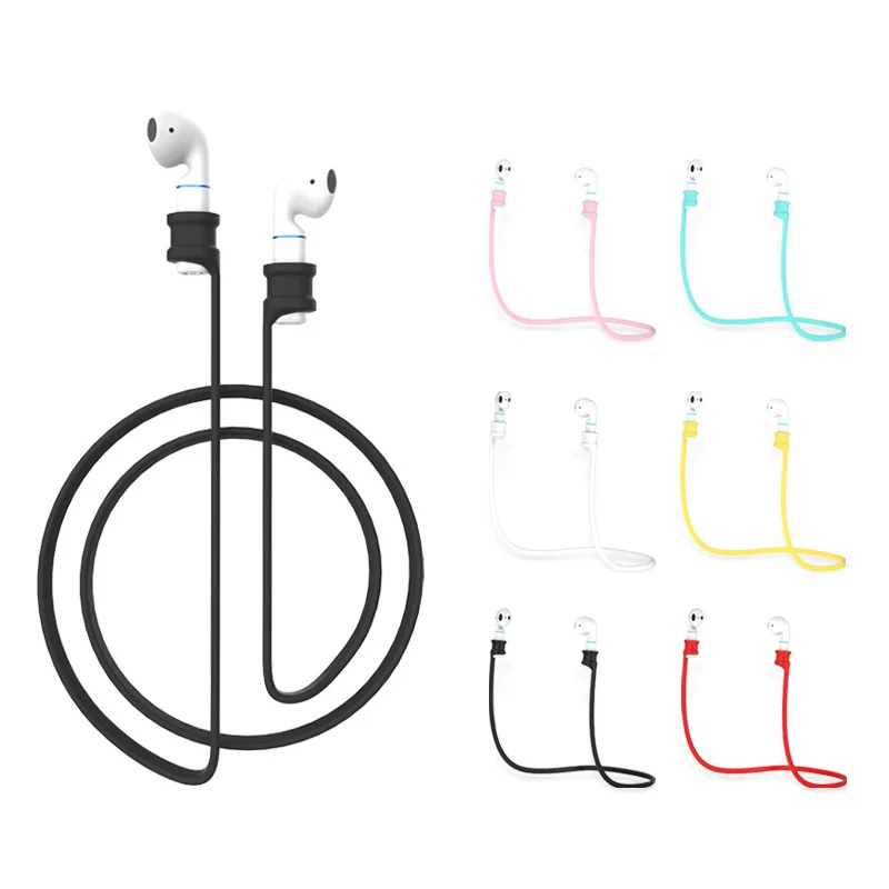 

1PC Anti-Lost Silicone Earphone Rope Holder Cable For AirPods Wireless Bluetooth Headphone Neck Strap Cord String