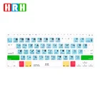 Тонкий силиконовый чехол HRH для клавиатуры, защитный чехол для Macbook Air 13, ноутбук 2017, 2016, 2015, 2014, 2013, A1466