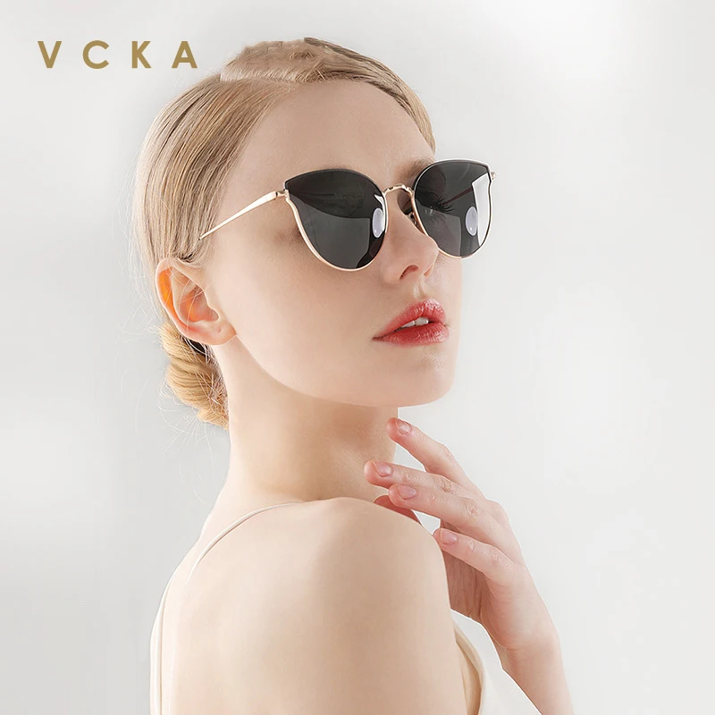 

VCKA 2021 Новые поляризованные солнцезащитные очки кошачий глаз женские солнцезащитные очки для вождения женские солнцезащитные очки в стиле ...