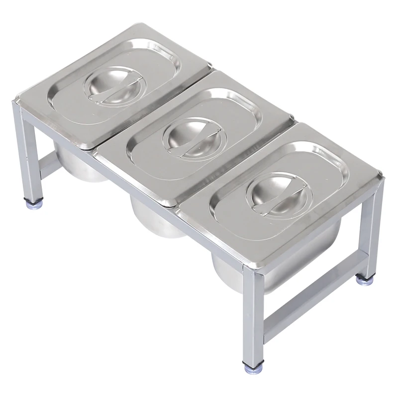 Сервировочные кастрюли из нержавеющей стали 1/6 стойка для приправ чайный магазин