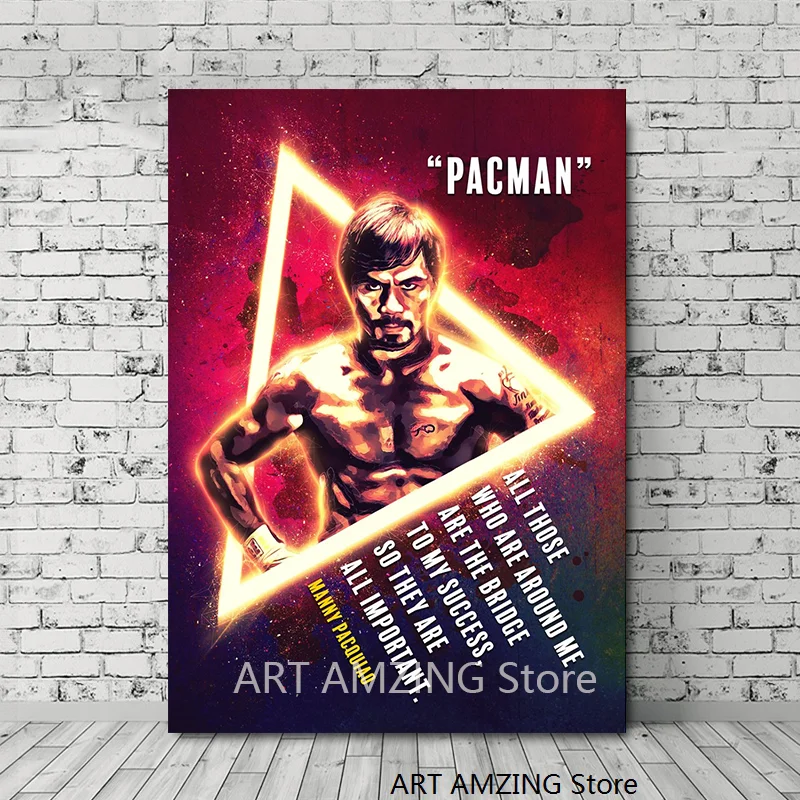 Постеры принты Манни Пакман Pacquiao мотивирующая фотография на холсте