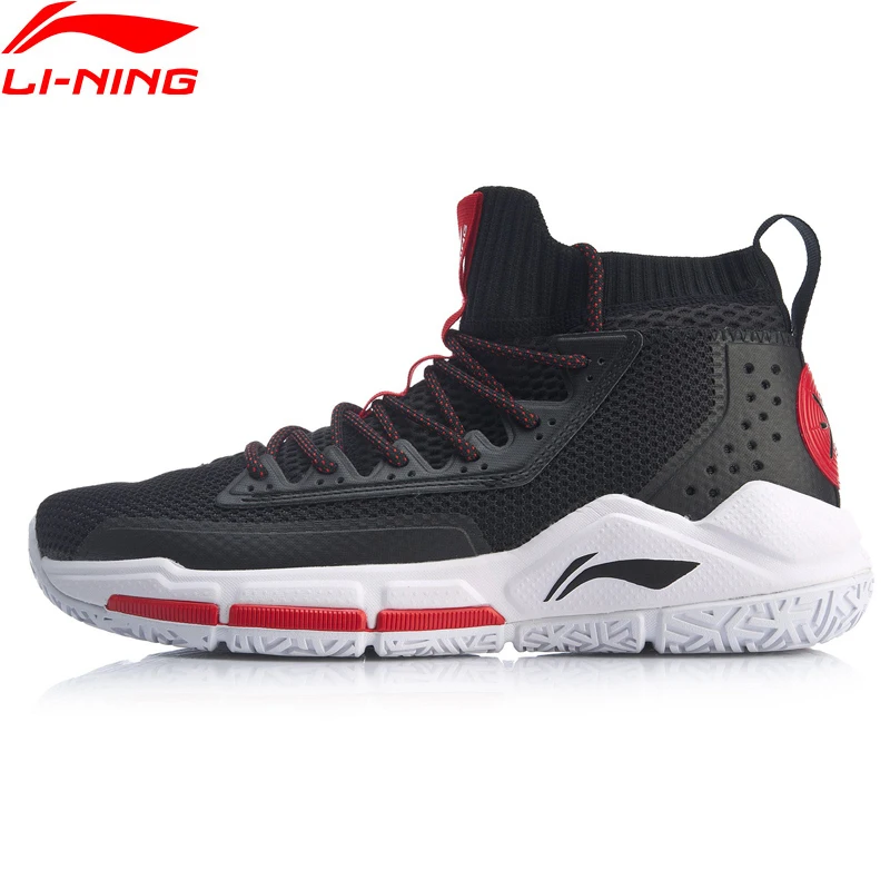 Li-Ning Мужская деление V Wade Профессиональная баскетбольная обувь на подушке, моно подкладка из пряжи, облачная спортивная обувь, кроссовки ABAP027 XYL269