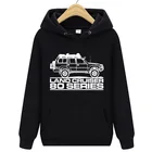 Свитшот для мужчин и женщин Land Cruiser серии 80, спортивная одежда для внедорожников 4 х4, пуловер с капюшоном для автомобиля, молодежная одежда