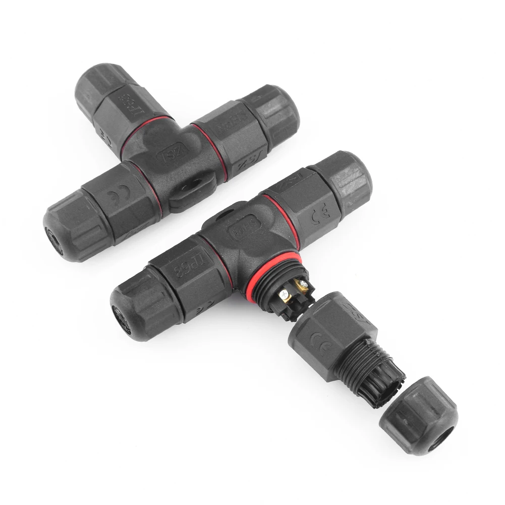 

5pcs Waterproof Cable Connector 2 Pin 3 Pin 4 Pin 5 Pin Electrical cable Terminal Outdoor IP68 Adapter Set Wire Screw LED Light