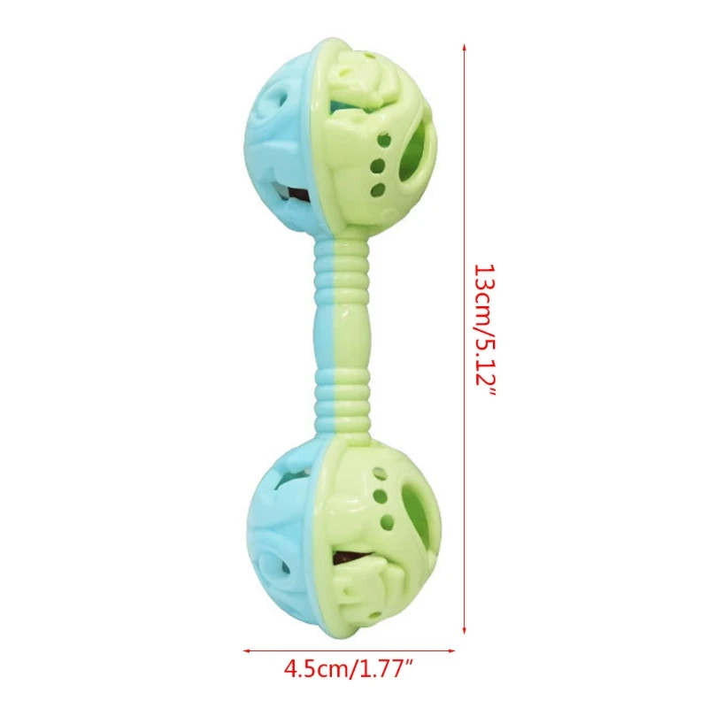 

3 Pcs Double Head Baby Rattles Hands Shake Bell Toys Double-headed Child Musical Instrument Rattle Shaker Early Education Gifts