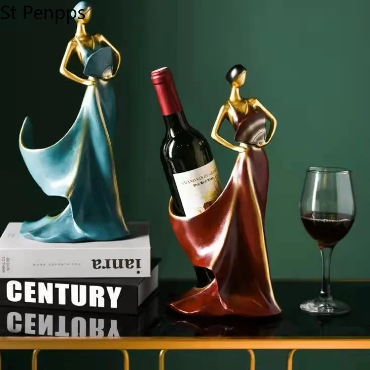 

Креативные домашние декоративные фигурки, украшения, современный минималистичный синий веер для взять веер, украшение для вина, креативное...