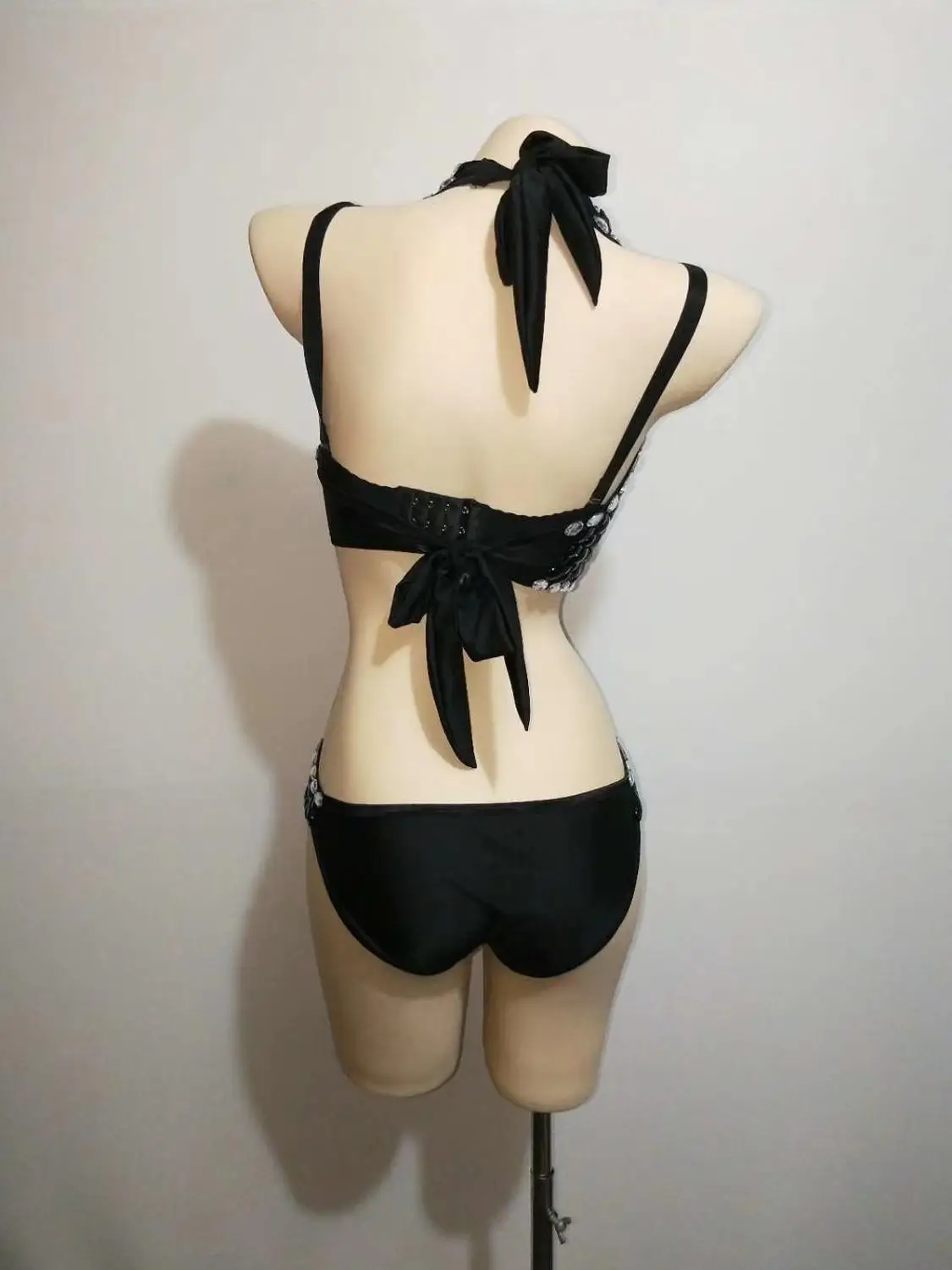 Sexy Full Crystal Dance Bodysuits +bra Black Women Nightclub Jazz DJ DS Pole Dancing Outfits Set Showgirl Stage Performance Wear