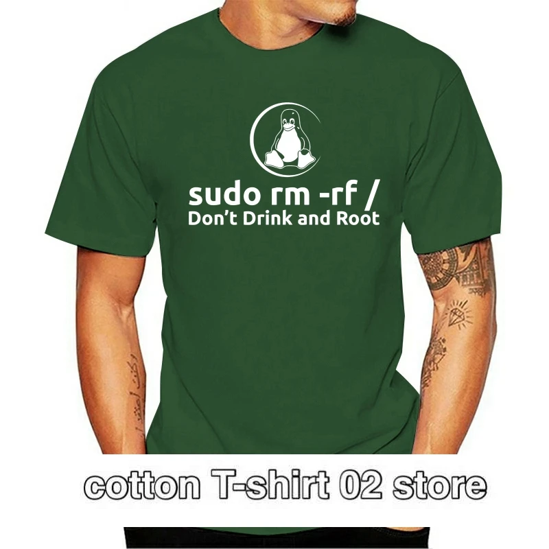 

Linux DonDrink raíz y 2021 de moda 100% de algodón o-Cuello camiseta