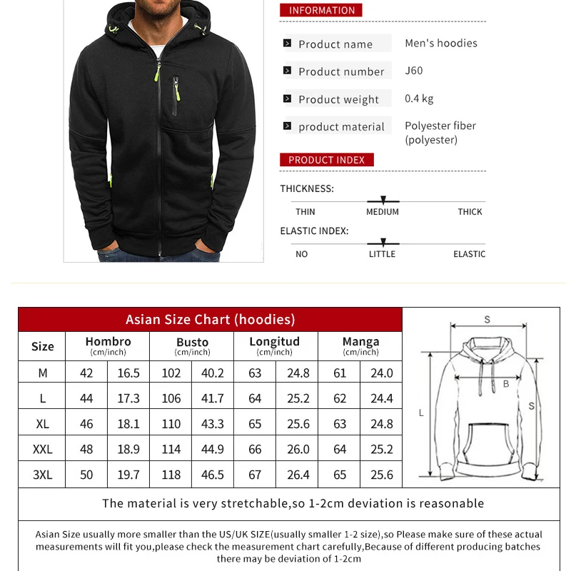 Covrlge Men Sports Casual Wear Zipper Fashion Tide Jacquard Hoodie Men's Jackets Fall Sweatshirts Spring Autumn Coat MWW148 | Мужская