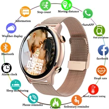 2022 New Woman Smart Watch With Make Calls Men Women Smartwatch Blood Pressure Sports Fitness Tracke For Android Samsung Apple