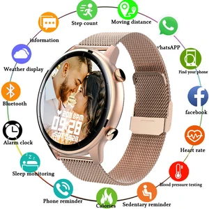 2022 new woman smart watch with make calls men women smartwatch blood pressure sports fitness tracke for android samsung apple free global shipping
