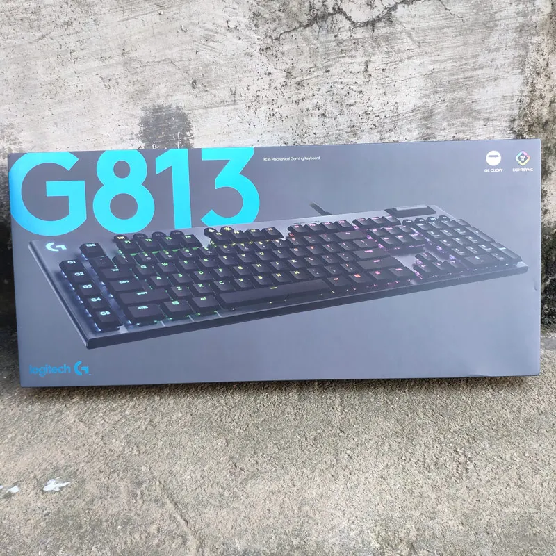 Клавиатура Logitech G813 RGB Механическая игровая короткоосевая полноразмерная