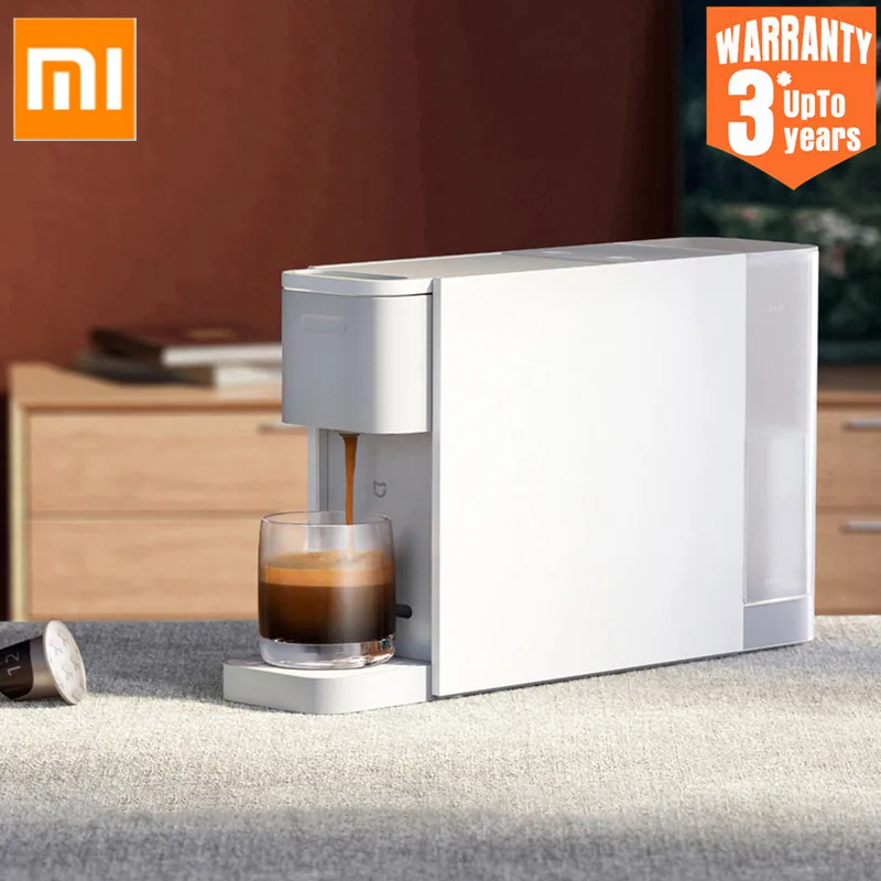 Кофемашина Xiaomi Mijia Капсульная для эспрессо S1301, автоматическое отключение, защита от удаления одним нажатием, кофеварка для рабочего стола|Кофеварки| | АлиЭкспресс