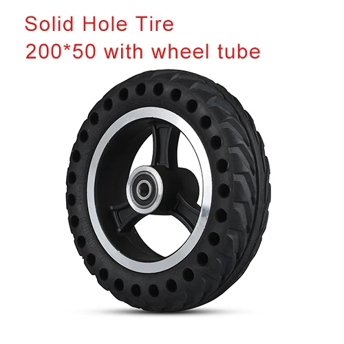 WHEEL200X50HOLE 5,5/6/8/8,5/10/12 дюймов электрический скутер велосипед шины инфляция шин, сплошное отверстие колесо пробка автошины для Xiaomi M365 Mijia Pro - Цвет: WHEEL200X50HOLE