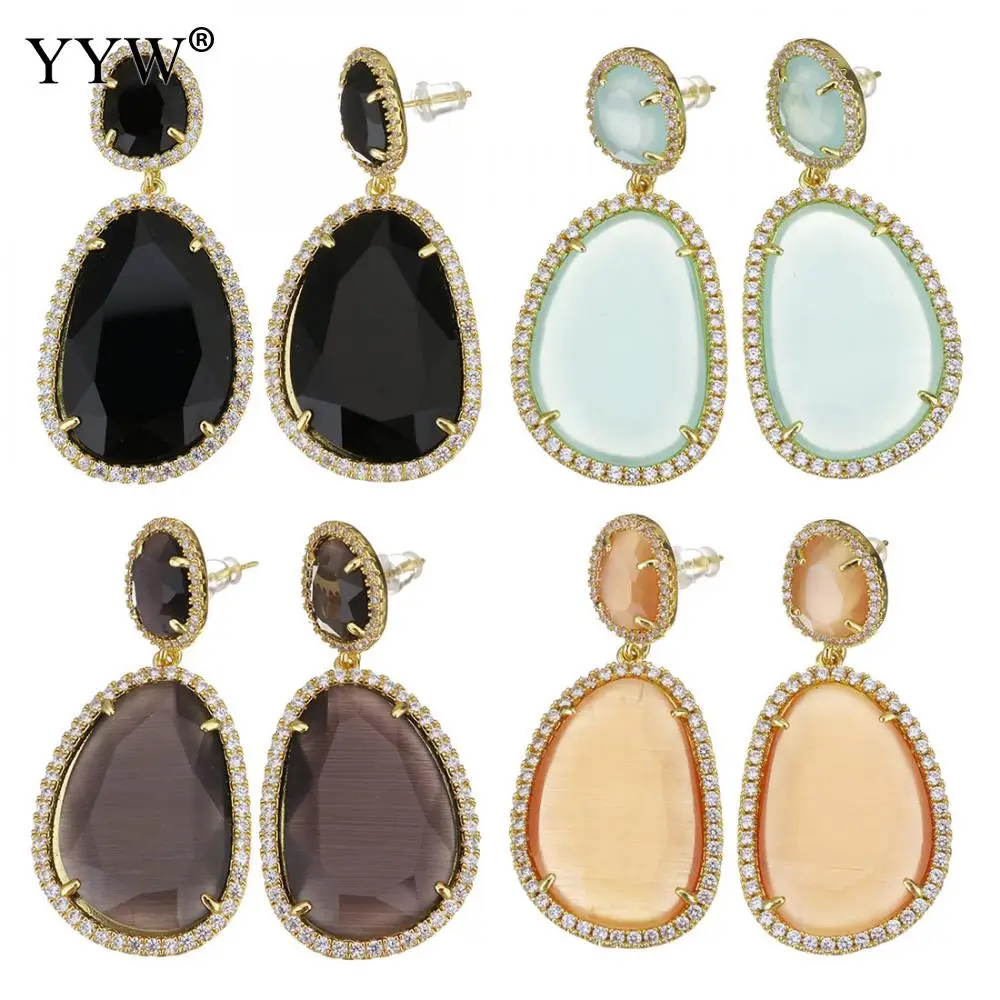 1 пара/лот овальные серьги Золотые горячая распродажа Винтажные модные