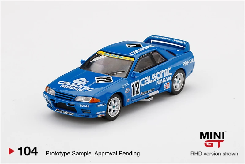 

Мини GT 1:64 Nissan Skyline GT-R R32 гр. Модель автомобиля Calsonic 1993 RHD, A #12