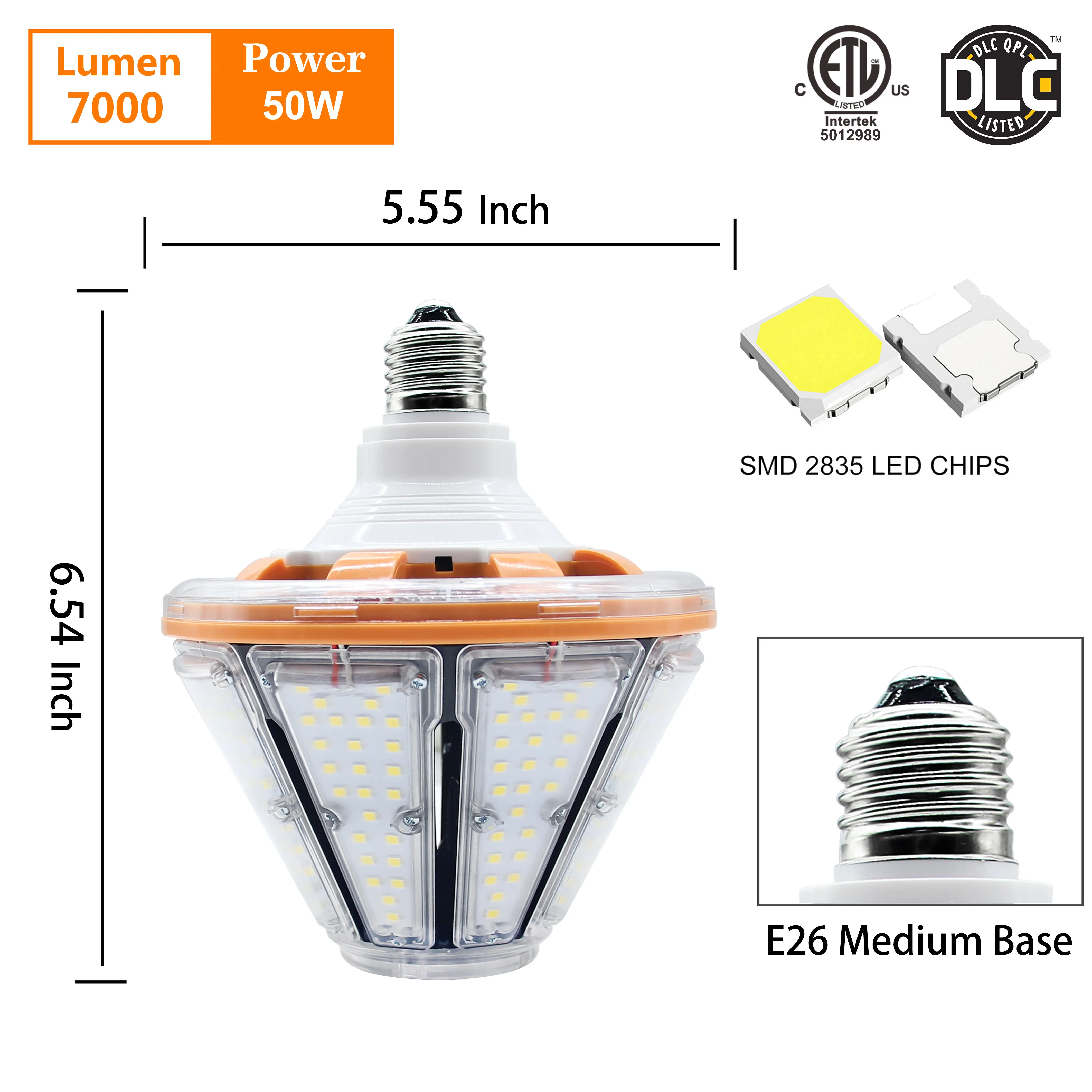 구매 50W LED 옥수수 전구 램프 게시물 7000Lm 5000K 포스트 상단 벽 랜 턴에 대 한 멋진 화이트 E26 자료 높은 베이 창 고 차고 캐노피