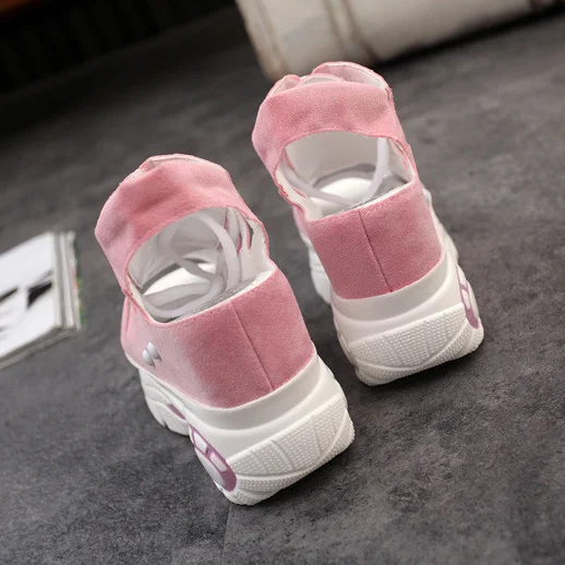 

Women's Summer Waterproof High Heel Sandals Fashion Gladiator Flat Bottom Sandals Female Fish Mouth Hollow Tie Women's Shoes