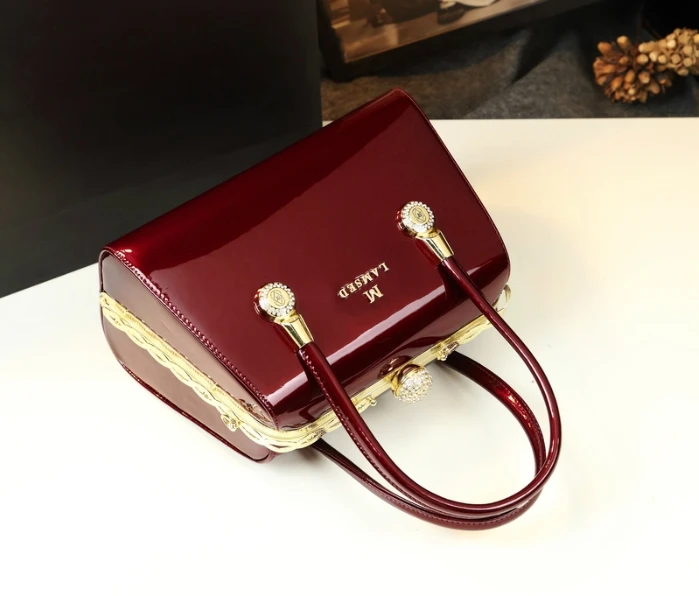 Сумка-тоут женская из лакированной кожи с верхней ручкой | Багаж и сумки