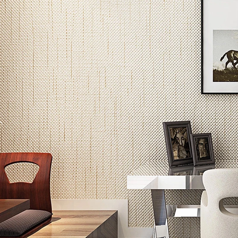 Обои YOUMAN в маленьком стиле простые классические 3d серые бежевые однотонные