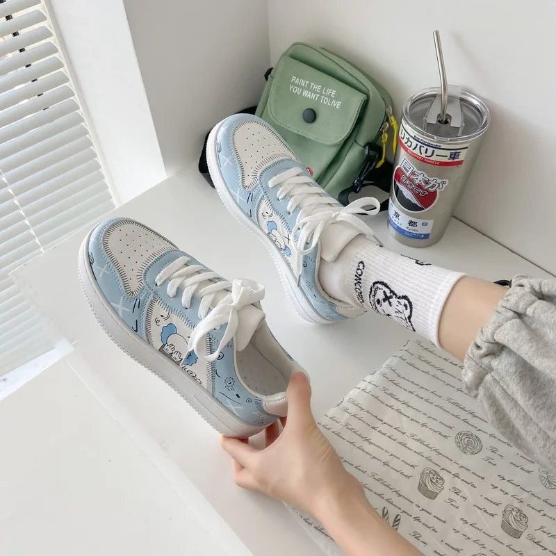 

Кроссовки женские с плоской подошвой, дышащие спортивные туфли для отдыха на открытом воздухе, с мягкой подошвой, обувь для бега, студенческ...