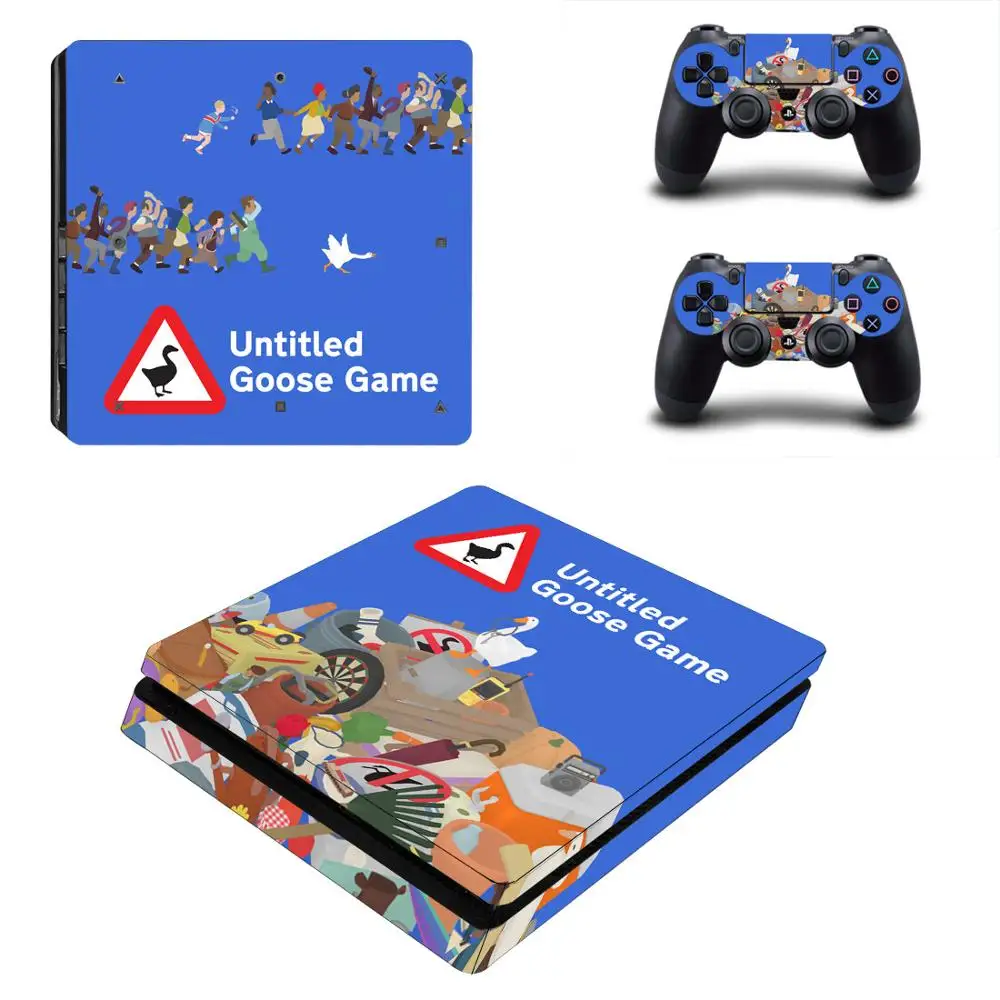 Тонкая наклейка для PS4 с надписью Untitled Goose s PS 4 Play station Slim Pegatinas playstation тонкая