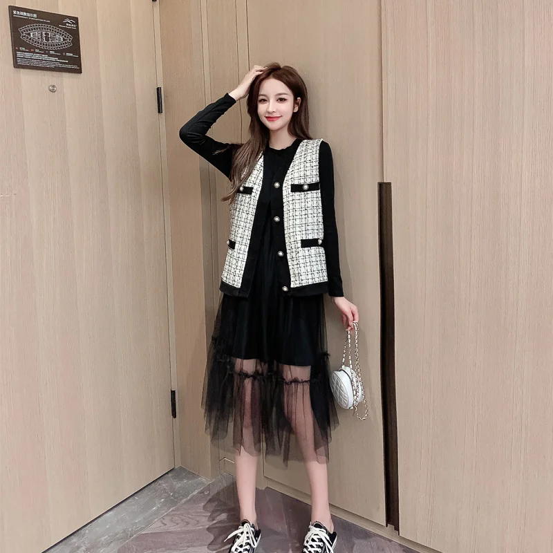 

Western Style Little Significantly Higher Street Youthful-Looking Fashion Suit Adult Lady like Woman Lightly