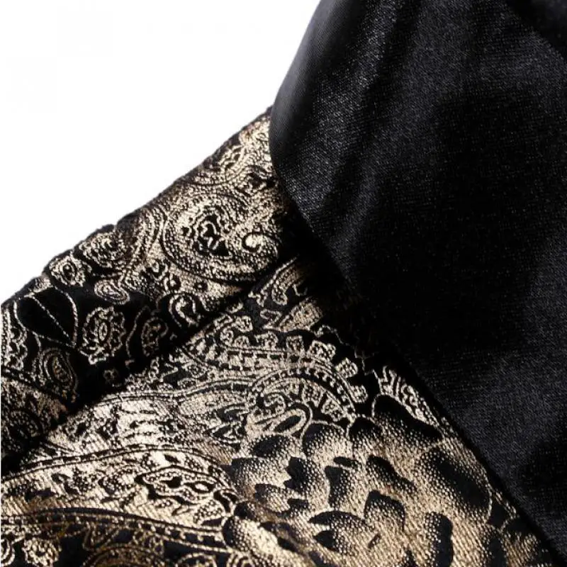 

2020 Autumn & Winter New Men Casual Bronzing Printing Fashion Back Split Suit Versatile Loose Plus Size Men Tops Free Shipping