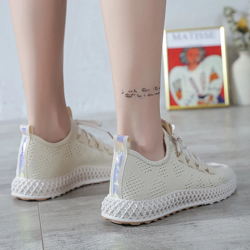 Женские удобные кроссовки розовые на платформе женские туфли танкетке zapatos De Mujer