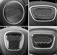 nulla for audi a1 a3 a4 a5 a6 a7 a8 q3 q5 q7 3d carbon fiber steering wheel sticker 2016 soft design car styling emblem