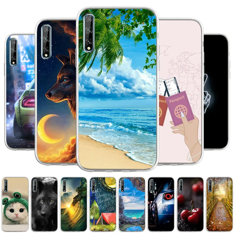 

Thin Case For Huawei Y8p Case Silicone Fundas On Huawei Enjoy 10s Y8 P Y8P 6.3 inch Luxuxy Shockproof Soft Painted TPU Back Capa