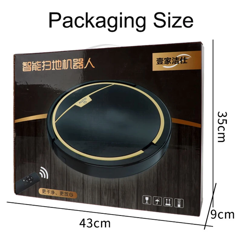 

2800Pa Smart Robot Vacuum Cleaner for Home Sweeping Cleaner Electric Water Tank Wet Mopping Carpet Cleaning