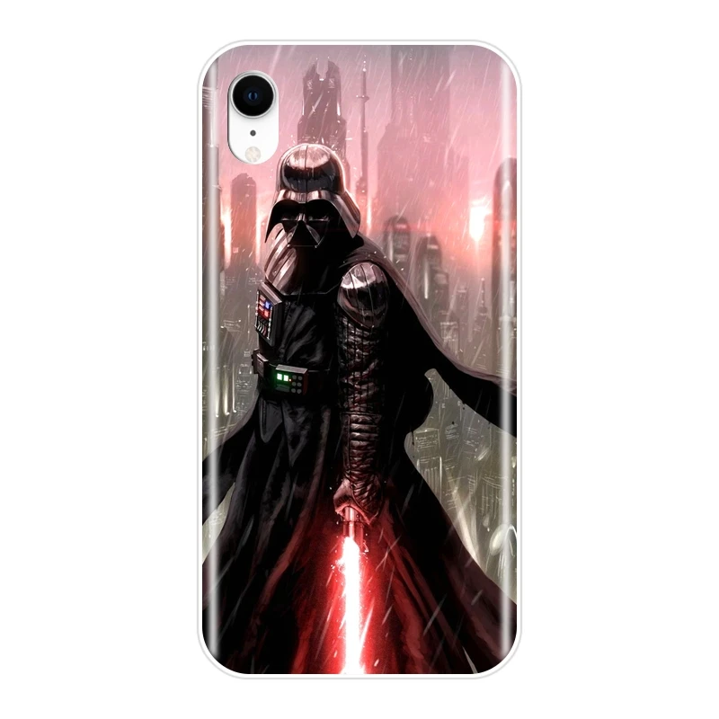 Звездные войны Дарт Вейдер телефонные чехлы для iPhone X XR XS MAX 8 7 6 S чехол силиконовый